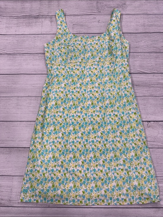 Lilly Pulitzer Dresses & Skirts - Lilly Pulitzer Women's Size 10 Blue Green Floral Sleeveless Fit & Flare Sundress